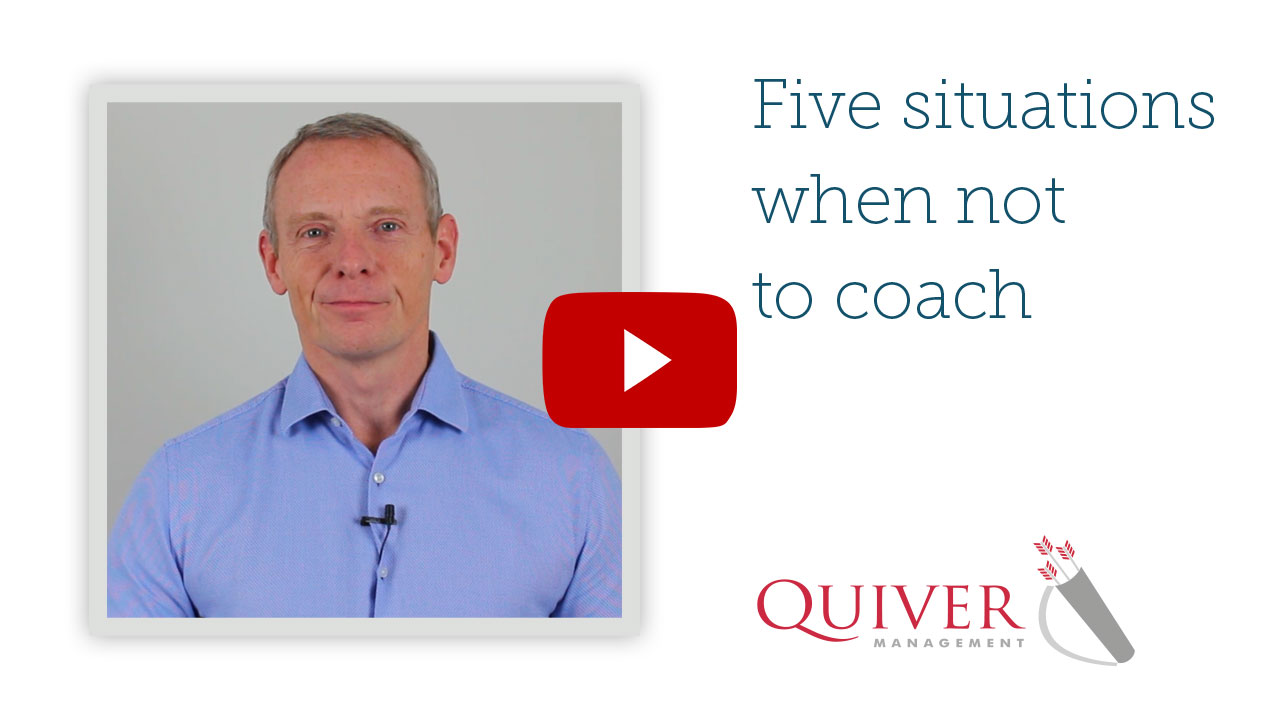 5 situations when not to coach
